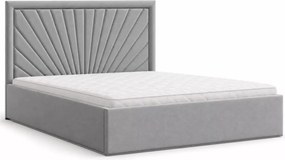 Łóżko tapicerowane Beyza 90-180x200 z pojemnikiem stelażem materacem topperem - polski produkt
