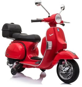 Skuter na akumulator vespa czerwony
