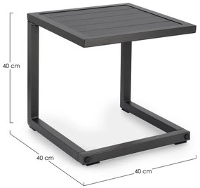 Aluminiowy stolik ogrodowy 40x40 cm Hilde – Bizzotto