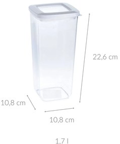 Pojemnik na artykuły sypkie, transparentny