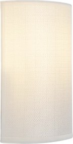 Nowoczesna lampa ścienna biała - Simple Drum Jute