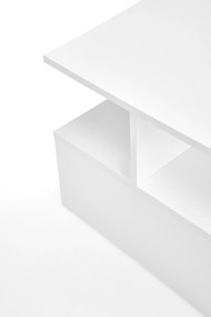 Biała prostokątna ława do salonu z półką 90/51/43 IVA