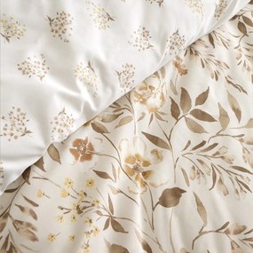 Biało-beżowa pościel dwuosobowa 230x220 cm Isadora Floral – Catherine Lansfield