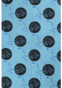 PrzytulneMieszkanie.pl PrzytulneMieszkanie.pl Świecąca pościel bawełniana JURASSIC WORLD w kolorze niebieskim Rozmiar pościeli: 70 x 90 cm | 140 x 200 cm