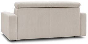 Kremowa sztruksowa rozkładana sofa 215 cm Monaco – Bobochic Paris
