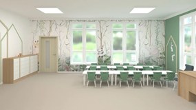 Stół do przedszkola Smart prostokątny 120x70 cm, rozmiar 0-3, blat biały / nogi szare