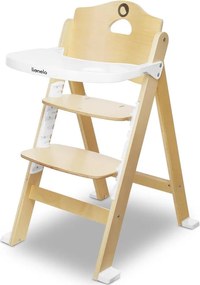 Lionelo - Dziecięce krzesełko do karmienia 3 w 1 FLORIS Białe/Naturalne