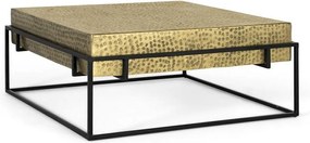 Podstawa stołu carrée ze strukturą w kolorze fer doré