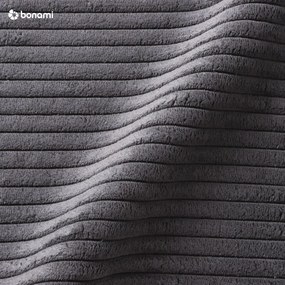 Szare tapicerowane łóżko dwuosobowe 180x200 cm Mattis Cord – Meise Möbel