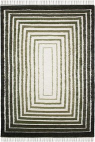 Zielony dywan z mieszanki wełny tkany ręcznie 160x230 cm Boucle Frame – Flair Rugs