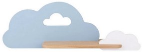 Kinkiet dziecięcy LED z półką CLOUD LED/5W/230V niebieski/biały