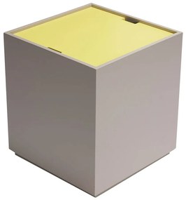 Żółto-szara skrzynia z litego drewna jesionowego 40x45 cm Vault – Hübsch