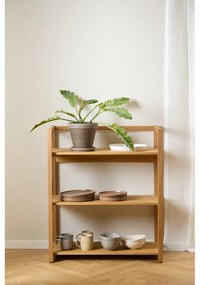 Regał w dekorze dębu w naturalnym kolorze 80x93x40 cm Ludza – Actona