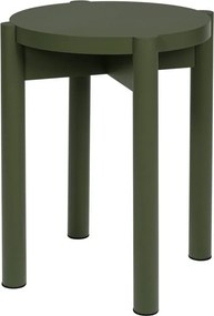 Zielony stołek z litego drewna bukowego Hopp – noo.ma