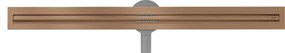 Mexen Flat 360° Slim odpływ liniowy obrotowy 90 cm, miedź szczotkowana - 1C41090