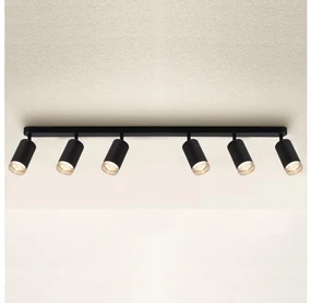 Brilagi - Spot łazienkowy SELE 6xGU10/30W/230V IP44 czarny