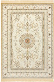 Dywan orientalny Naveh orientalny z frędzlami Rozeta Kremowo-Beżowa 95 cm x 140 cm