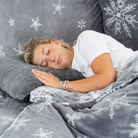 4Home Pościel mikroflanela Silent Snowfall, 160 x 200 cm, 70 x 80 cm