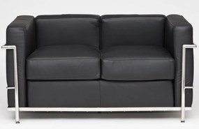 Skórzana sofa dwuosobowa Kubik insp. LC2
