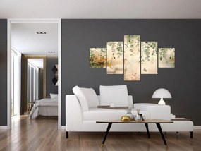 Obraz - Jezioro, akwarela (125x70 cm)