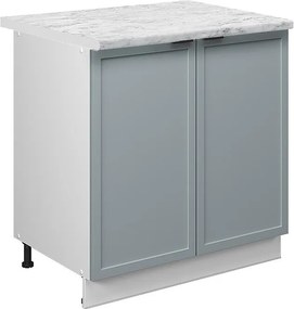 Szafka pod zlew jasnoniebiesko-szary 80x60x82 fame-line