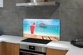 Szkło Ozdobne do Kuchni Drink na Tropikalnej Plaży