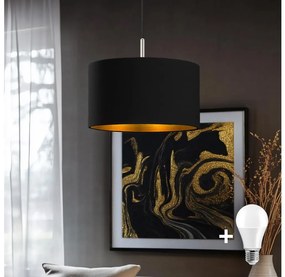 Eglo - LED Lampa wisząca TUNJA 1xE27/60W/230V czarna