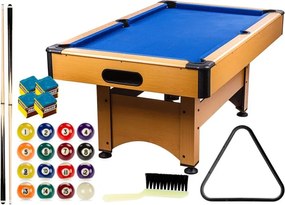 GamesPlanet Stół bilardowy 6 stóp, jasno-niebieski z wyposaż