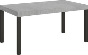Stół rozkładany 160/244x80 cm Everyday cementu nogi antracytowe