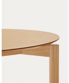 Okrągły stół w dekorze jesionu ø 110 cm Indara – Kave Home