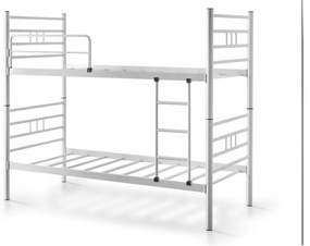 Białe piętrowe łóżko dziecięce 90x190 cm R70 – Kalune Design