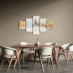 Obraz - Akwarelowy las (125x70 cm)