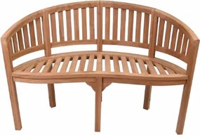 Ławka z drewna teakowego 120 cm, odporna na warunki pogodowe