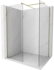 Mexen Kioto ścianka prysznicowa Walk-in 180 x 100 cm, transparent, złota - 800-180-202-50-00-100