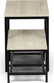 Półka na buty, zestaw 2 szt., dąb Sonoma