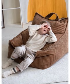 Brązowy sztruksowy dziecięcy worek do siedzenia Chair – Wigiwama