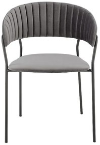 Szare nowoczesne krzesło D3-Z65
