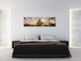 Obraz natury z promieniami (170x50 cm)