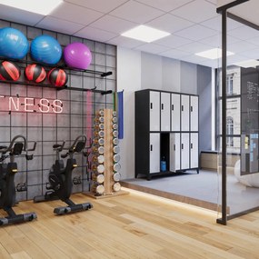 Metalowa szatnia 10-skrytkowa Bartek 136x45x172 cm antracyt/biały