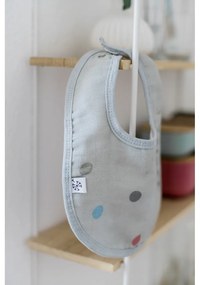 Szary muślinowy śliniak Kindsgut Dots