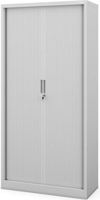 Szafa biurowa na akta z roletą Damian 90x45x185 cm szara