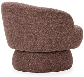 Fioletowobrązowy fotel Dali – Marckeric