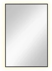 Lustro łazienkowe LUMO 90x60cm czarne z oświetleniem LED BALTICA DESIGN