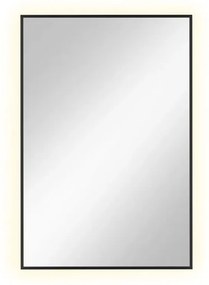 Lustro łazienkowe LUMO 90x60cm czarne z oświetleniem LED BALTICA DESIGN