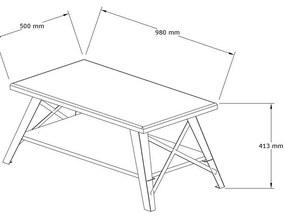 Stolik konferencyjny Konik Walnut