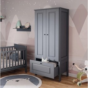 Szafa dziecięca szary 83.3x53.4x187 ajaton