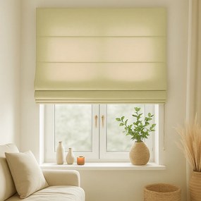 Roleta rzymska na wymiar kremowa EFE bez wzorów - do 200 cm