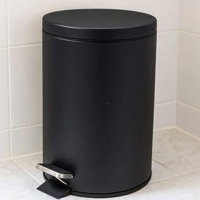 Kosz na śmieci NONI metalowy z pokrywą, 5 l