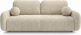 Sofa VIDI Rozkładana Dwuosobowa Beżowa Boucle Japandi
