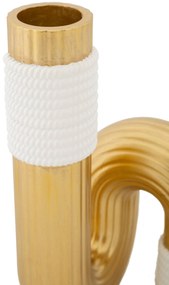 Wazon w kształcie fali z polyresinu, wys. 18 cm